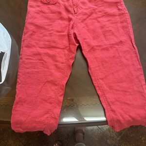 GAP Pink Capri Pants Relaxed Fit
